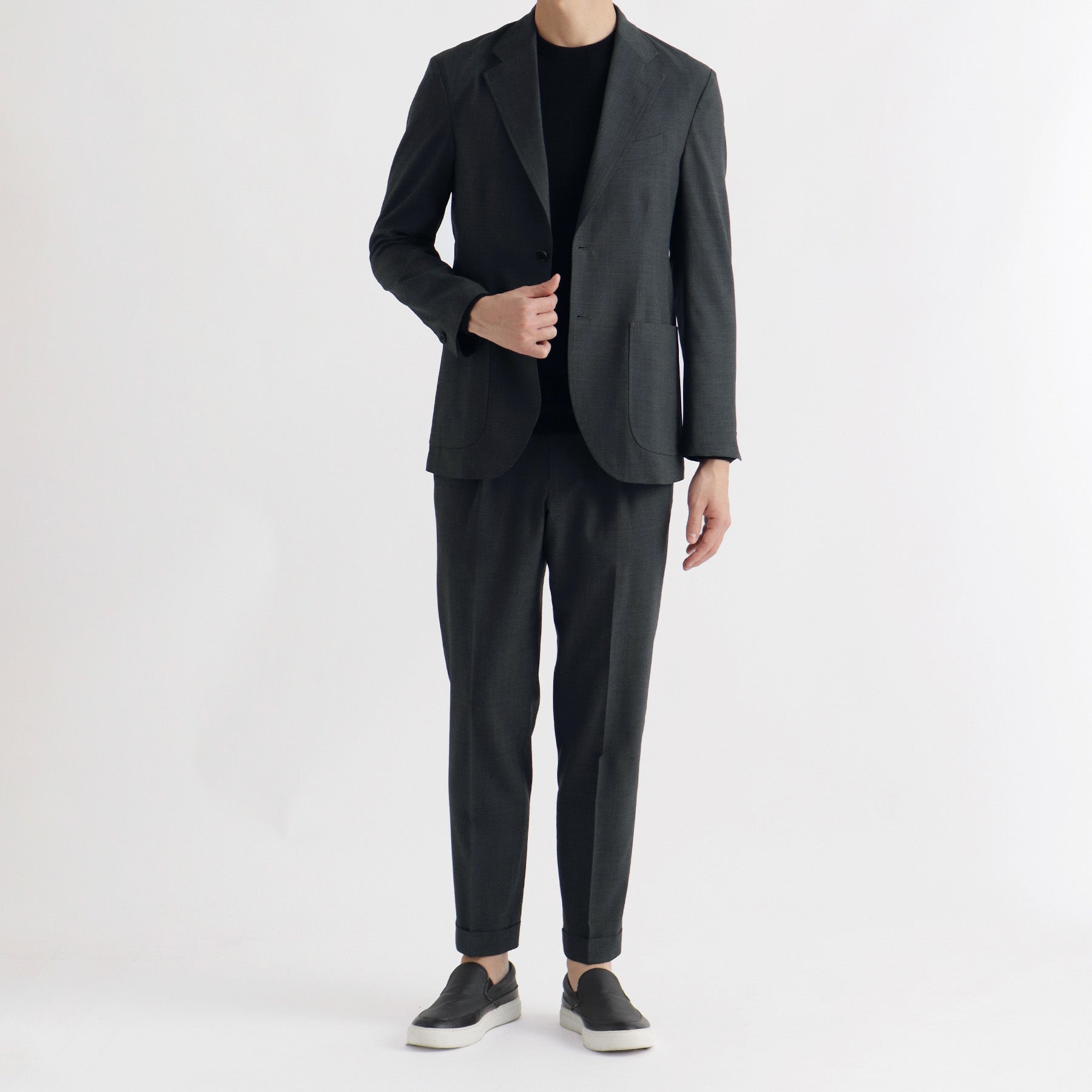 テックウール®トロピカル イージージャケット チャコール | ＋CLOTHET