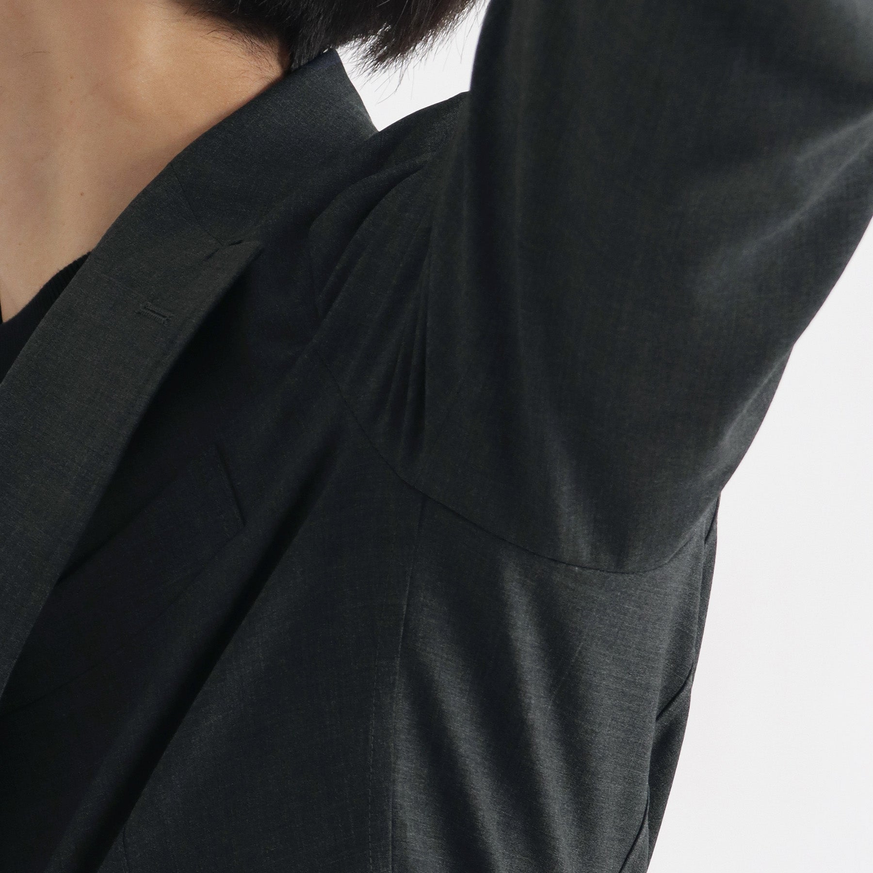 Tropical Easy Jacket Color: Charcoal