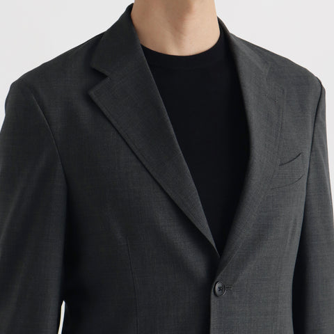 Tropical Easy Jacket Color: Charcoal