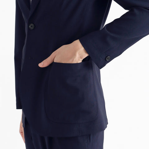 Tropical Easy Jacket Color: Deep Blue