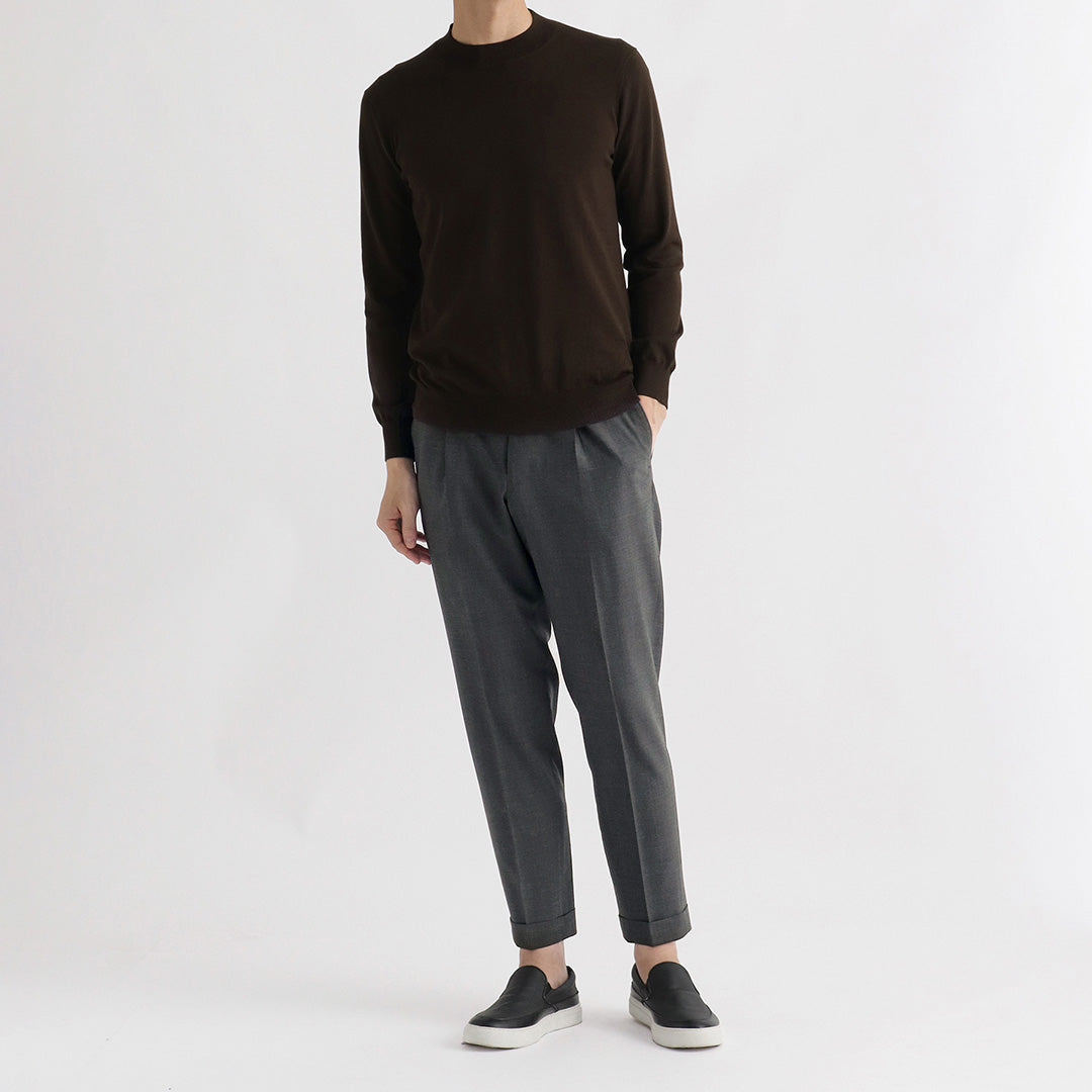 テックウール®トロピカル イージートラウザー チャコール | ＋CLOTHET