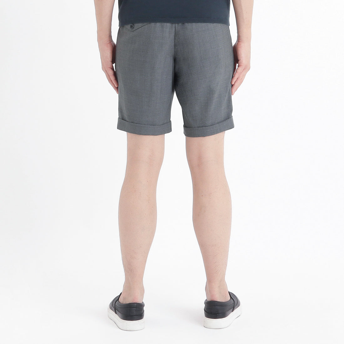 Tropical Two Pleats Short Pants Color: Gray