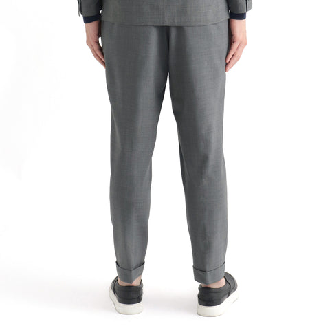 Tropical Two Pleats Trousers Color: Gray