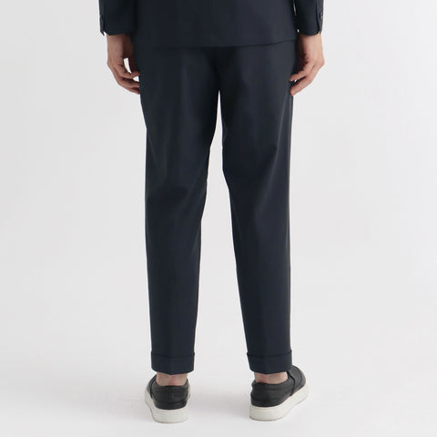 Tropical Two Pleats Trousers Color: Navy