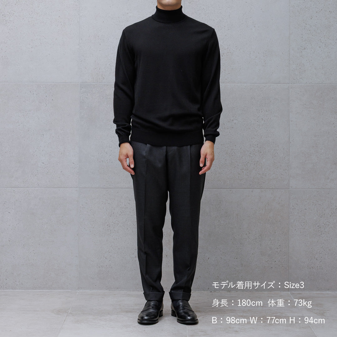 TECHWOOL🄬 Turtle Neck Knit Color: Black