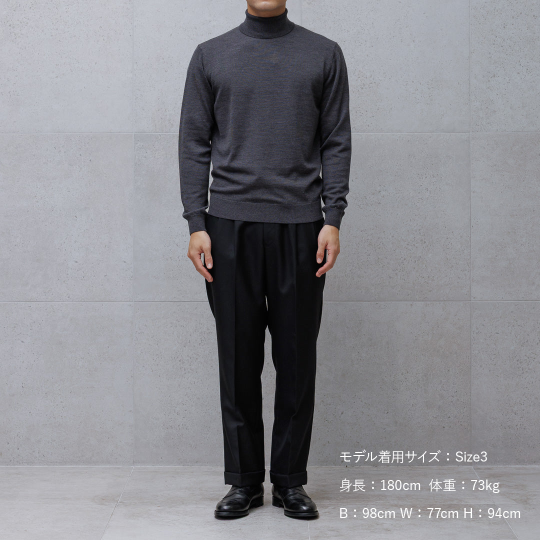 TECHWOOL🄬 Turtle Neck Knit Color: Charcoal
