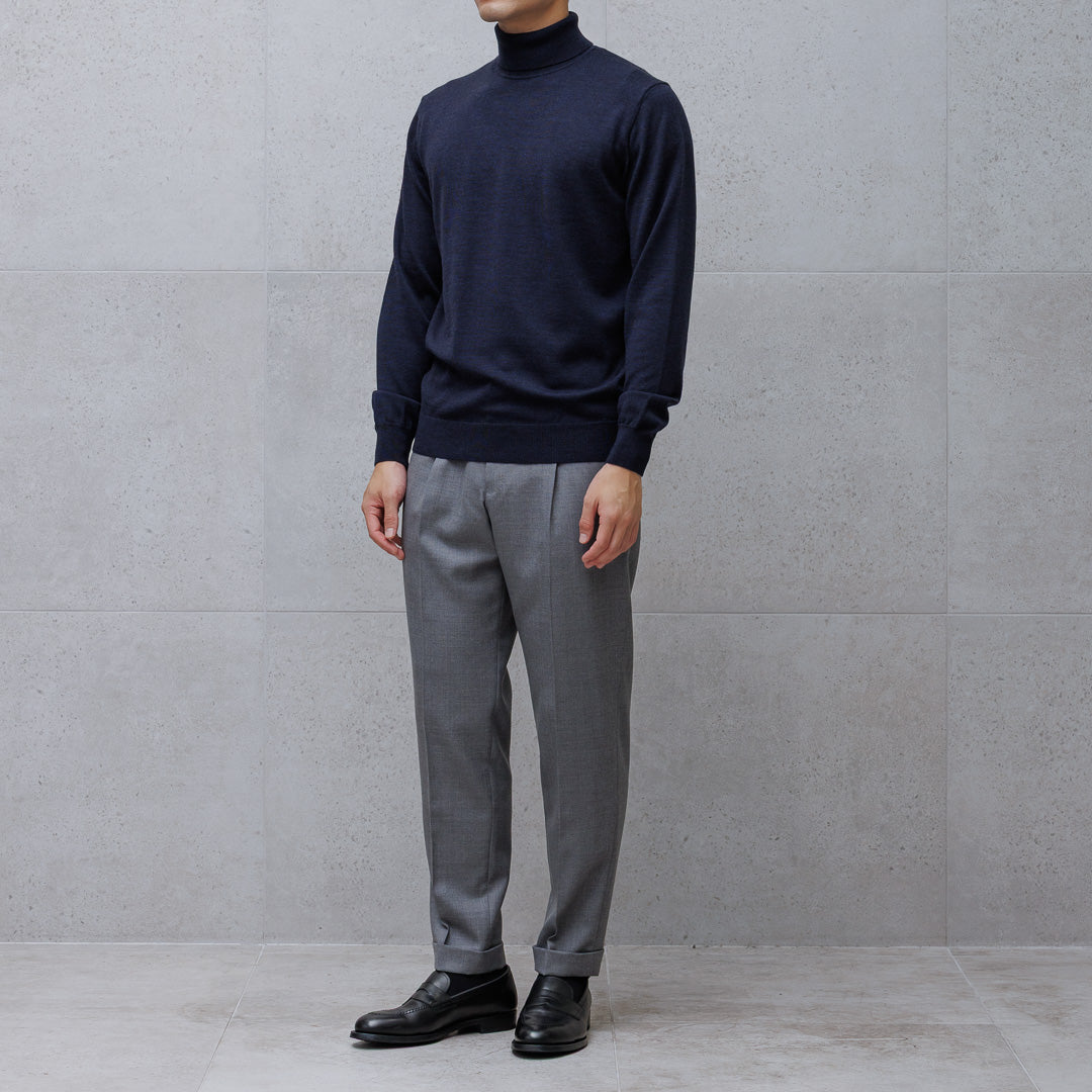 TECHWOOL🄬 Turtle Neck Knit Color: Navy