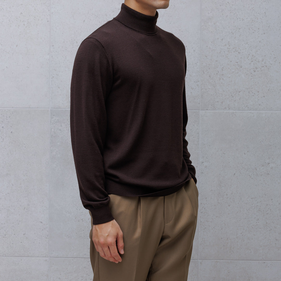 TECHWOOL🄬 Turtle Neck Knit Color: Oak