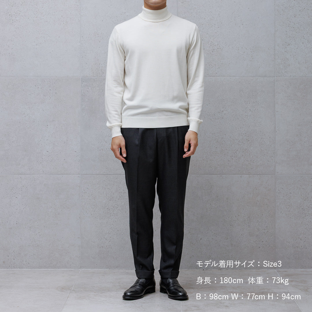 TECHWOOL🄬 Turtle Neck Knit Color: Off White