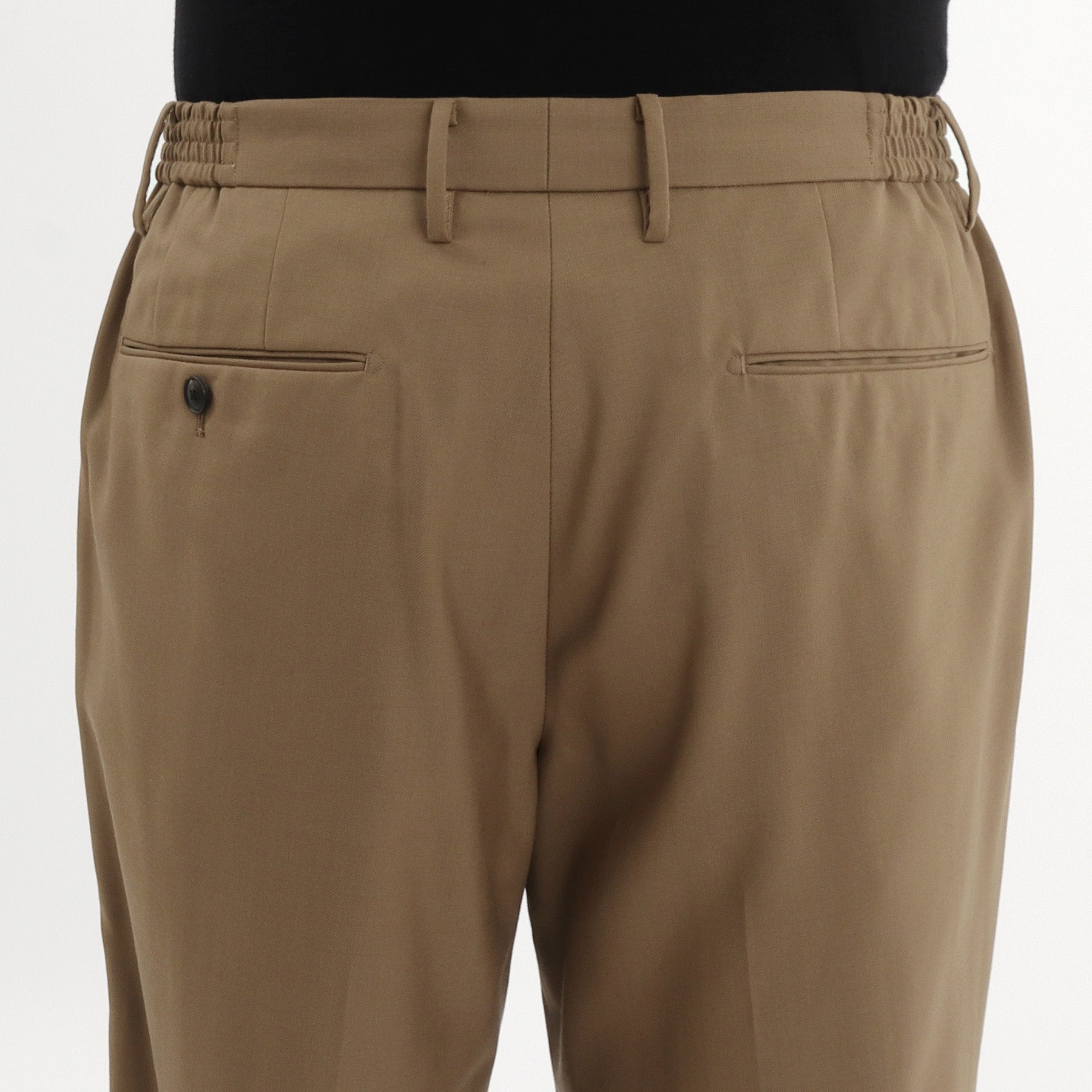 Twill Easy Trousers Color: Camel