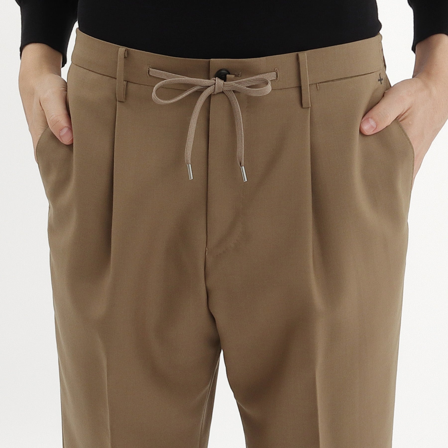 Twill Easy Trousers Color: Camel