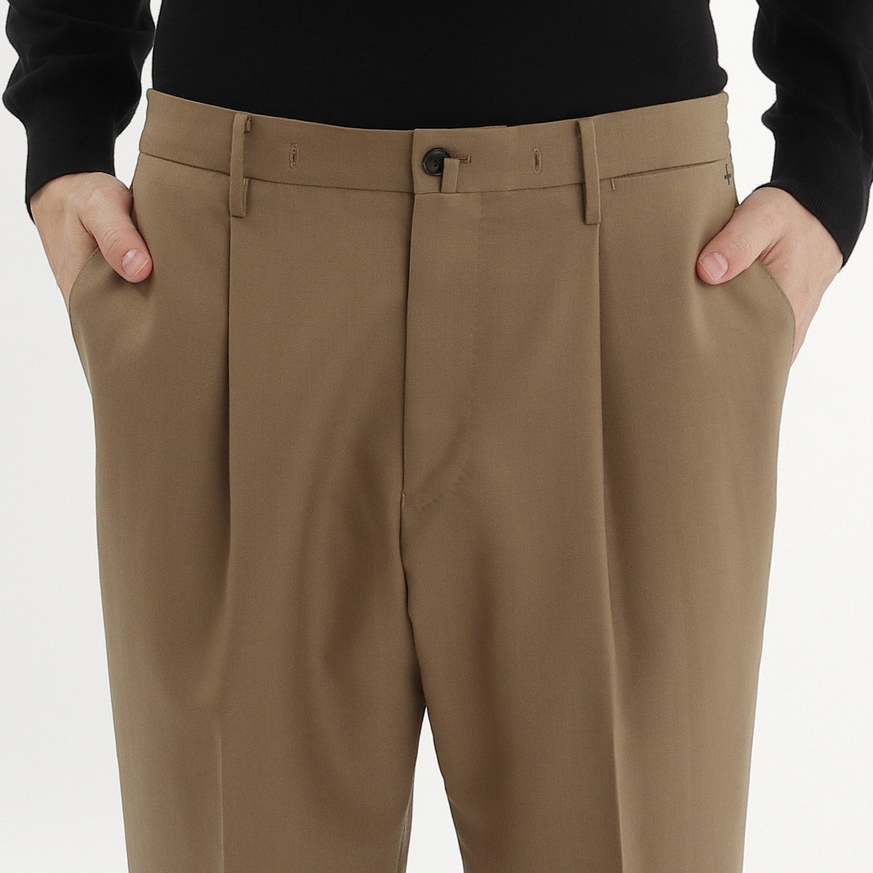 テックウールツイル イージートラウザー キャメル | ＋CLOTHET ONLINE