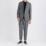 Twill Tailored Jacket Color: Light Gray