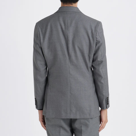 Twill Tailored Jacket Color: Light Gray