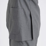 Twill Tailored Jacket Color: Light Gray