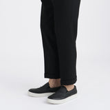 Twill Two Pleats Trousers Color: Black