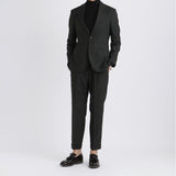 Twill Two Pleats Trousers Color: Charcoal