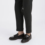 Twill Two Pleats Trousers Color: Charcoal