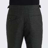 Twill Two Pleats Trousers Color: Charcoal