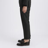 Twill Two Pleats Trousers Color: Charcoal