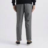 Twill Two Pleats Trousers Color: Light Gray