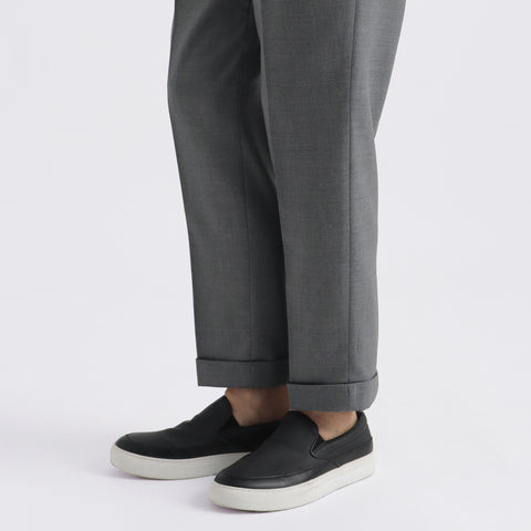 Twill Two Pleats Trousers Color: Light Gray