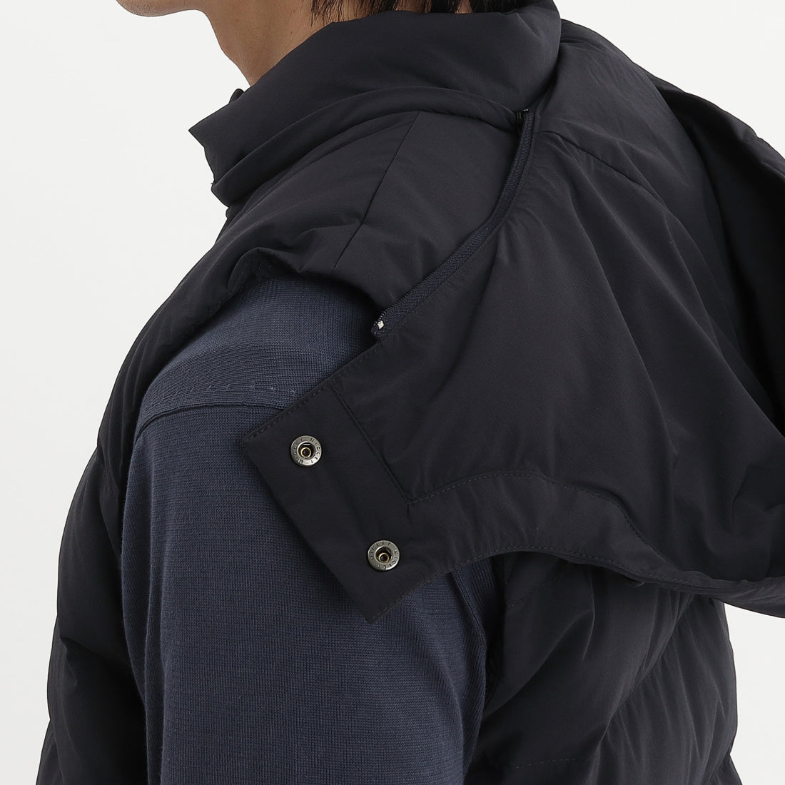 Tex Nylon Down Vest Color: Navy