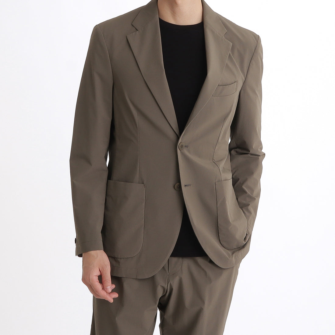 Tex Nylon Easy Jacket Color: Greige