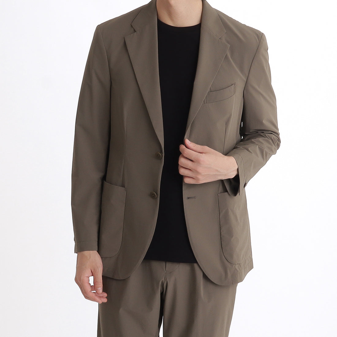 Tex Nylon Easy Jacket Color: Greige