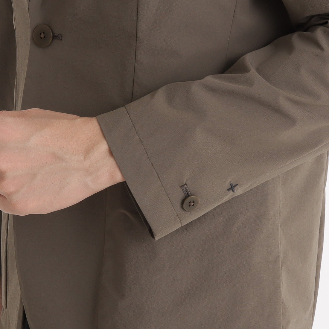 Tex Nylon Easy Jacket Color: Greige