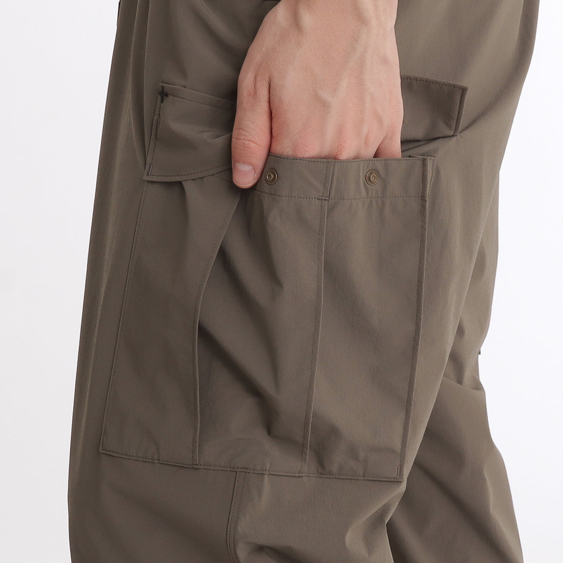 Tex Nylon Military Cargo Pants: Greige