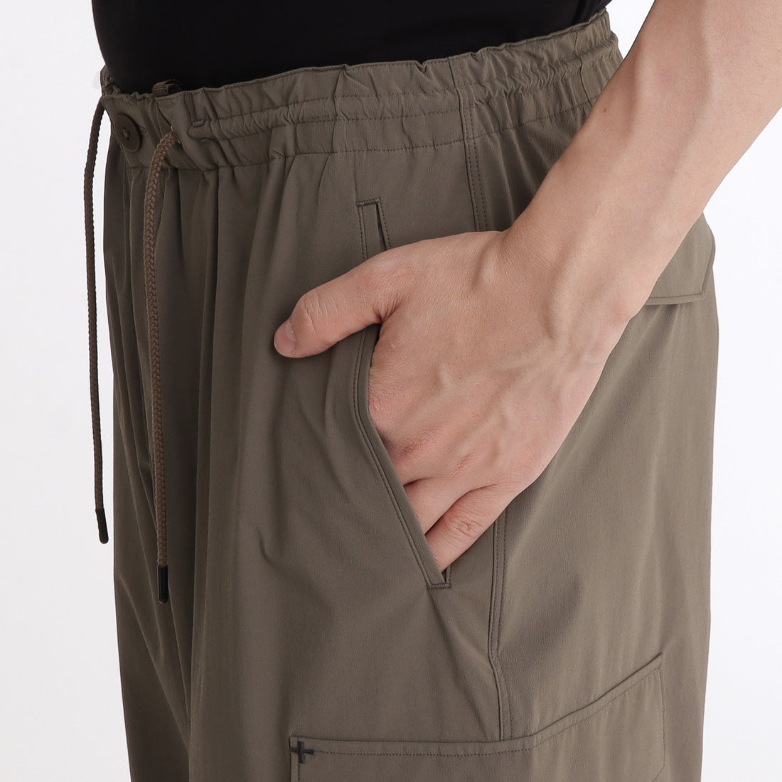 Tex Nylon Military Cargo Pants: Greige
