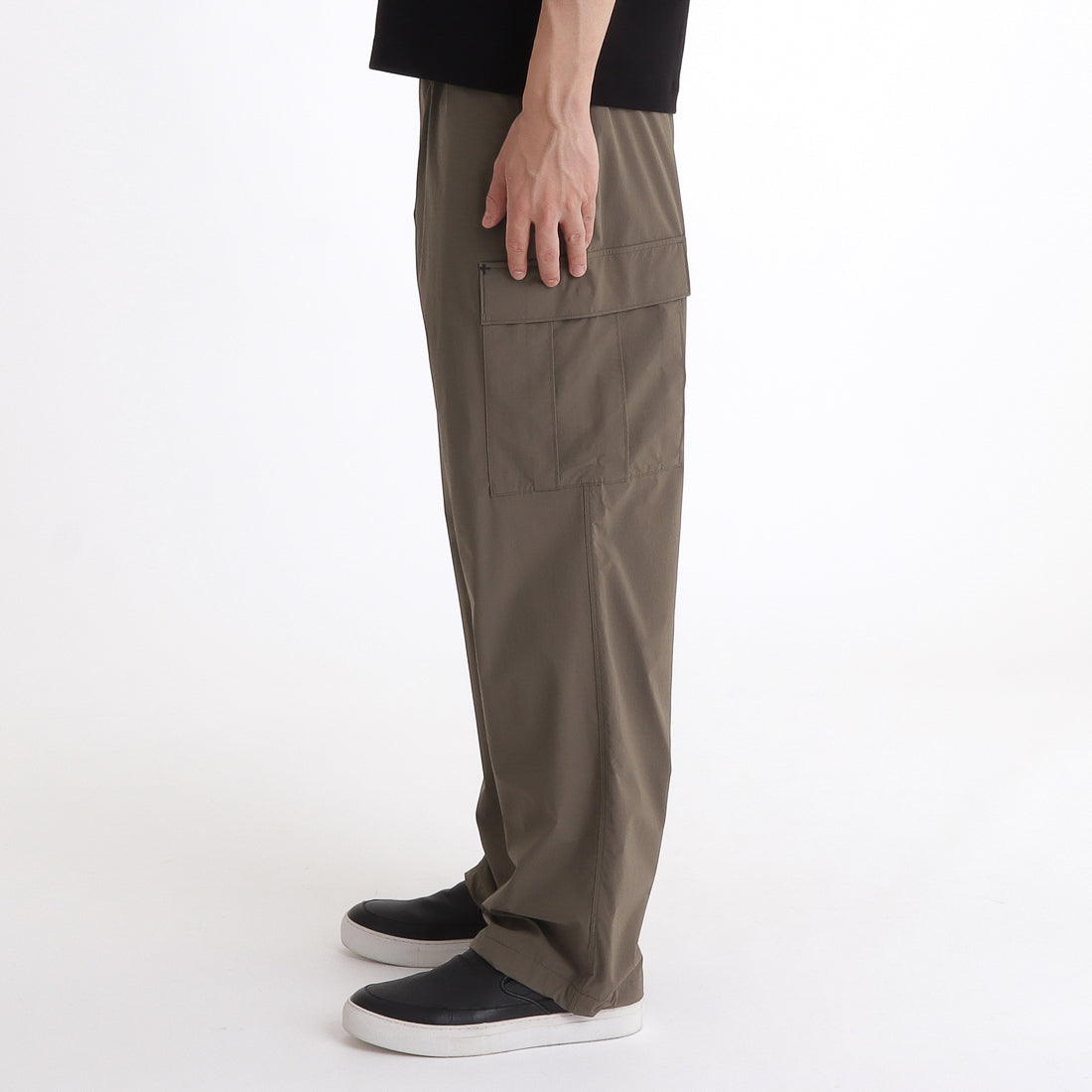 Tex Nylon Military Cargo Pants: Greige