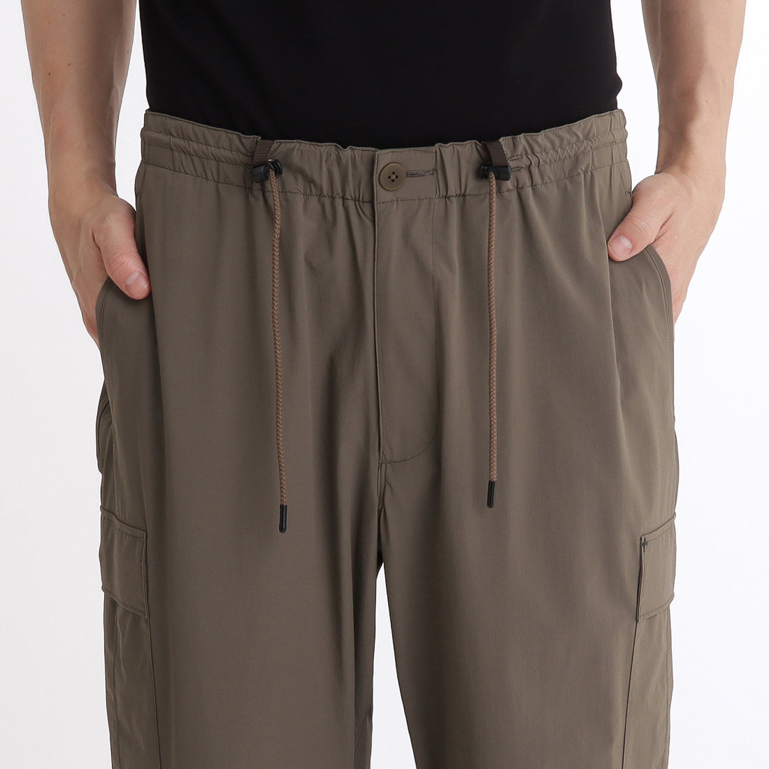 Tex Nylon Military Cargo Pants: Greige