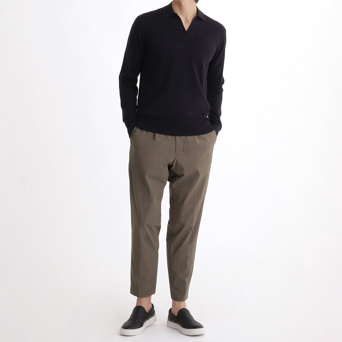 Tex Nylon Side Adjuster Easy Trousers Color: Greige