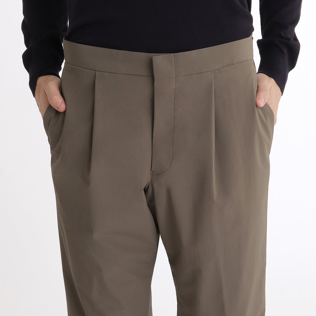 Tex Nylon Side Adjuster Easy Trousers Color: Greige