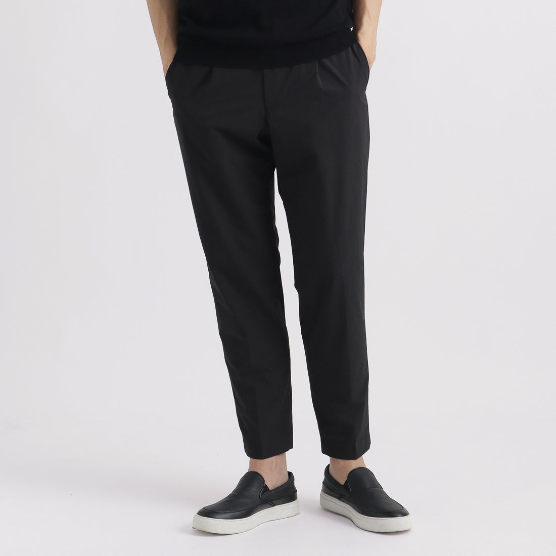 テックスナイロン サイドアジャスターイージートラウザー ブラック