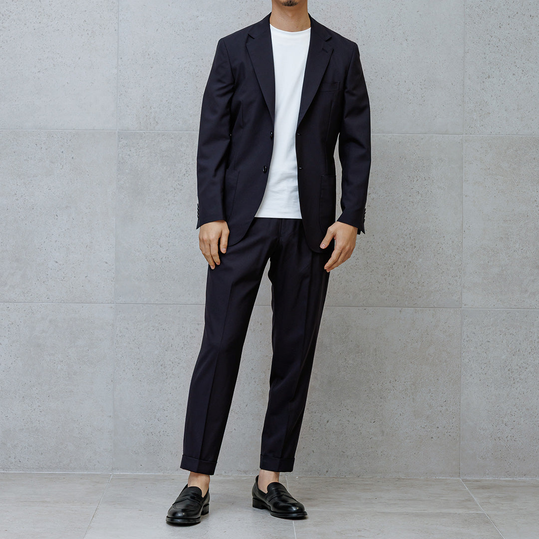 Tropical Tailored Jacket Color: Navy