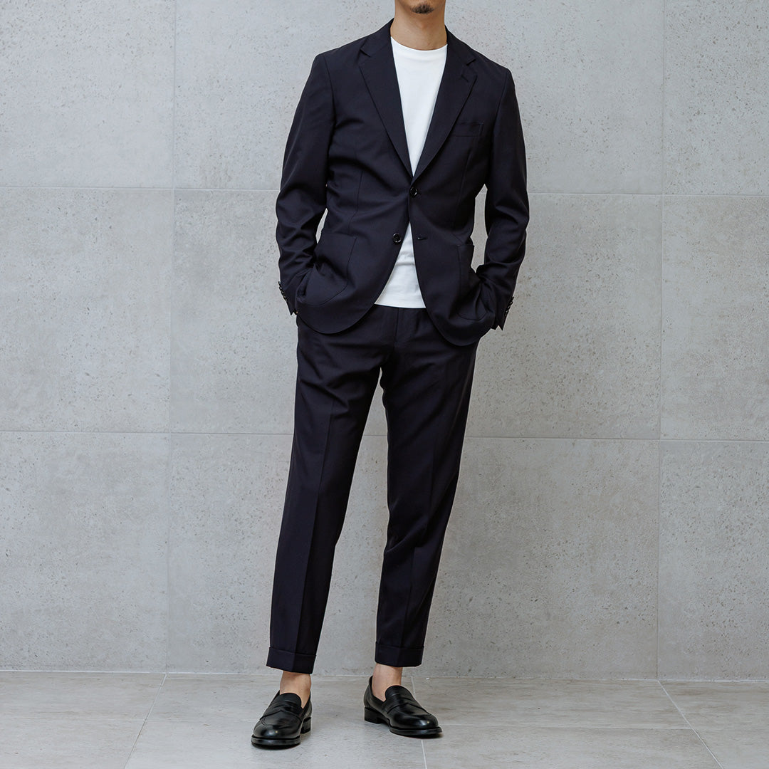 Tropical Tailored Jacket Color: Navy