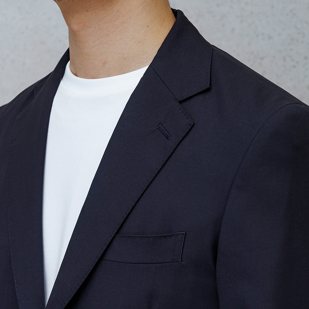 Tropical Tailored Jacket Color: Navy