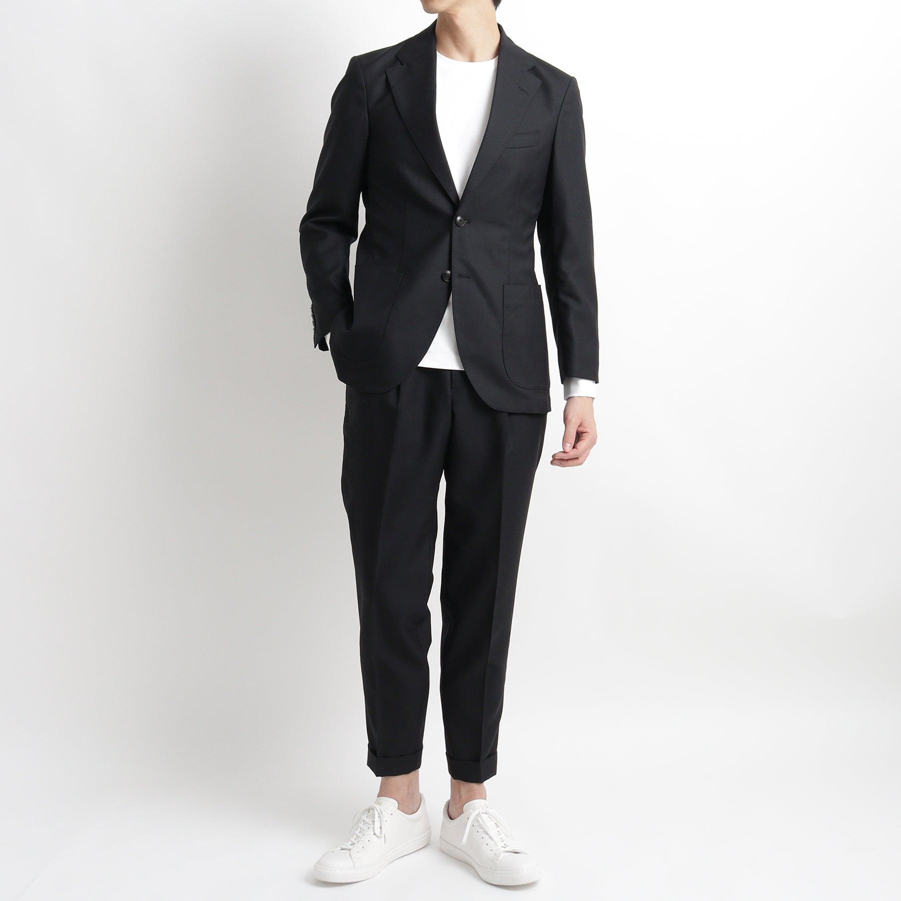 TECHWOOL®(テックウール) ツイルテーラードジャケット ブラック