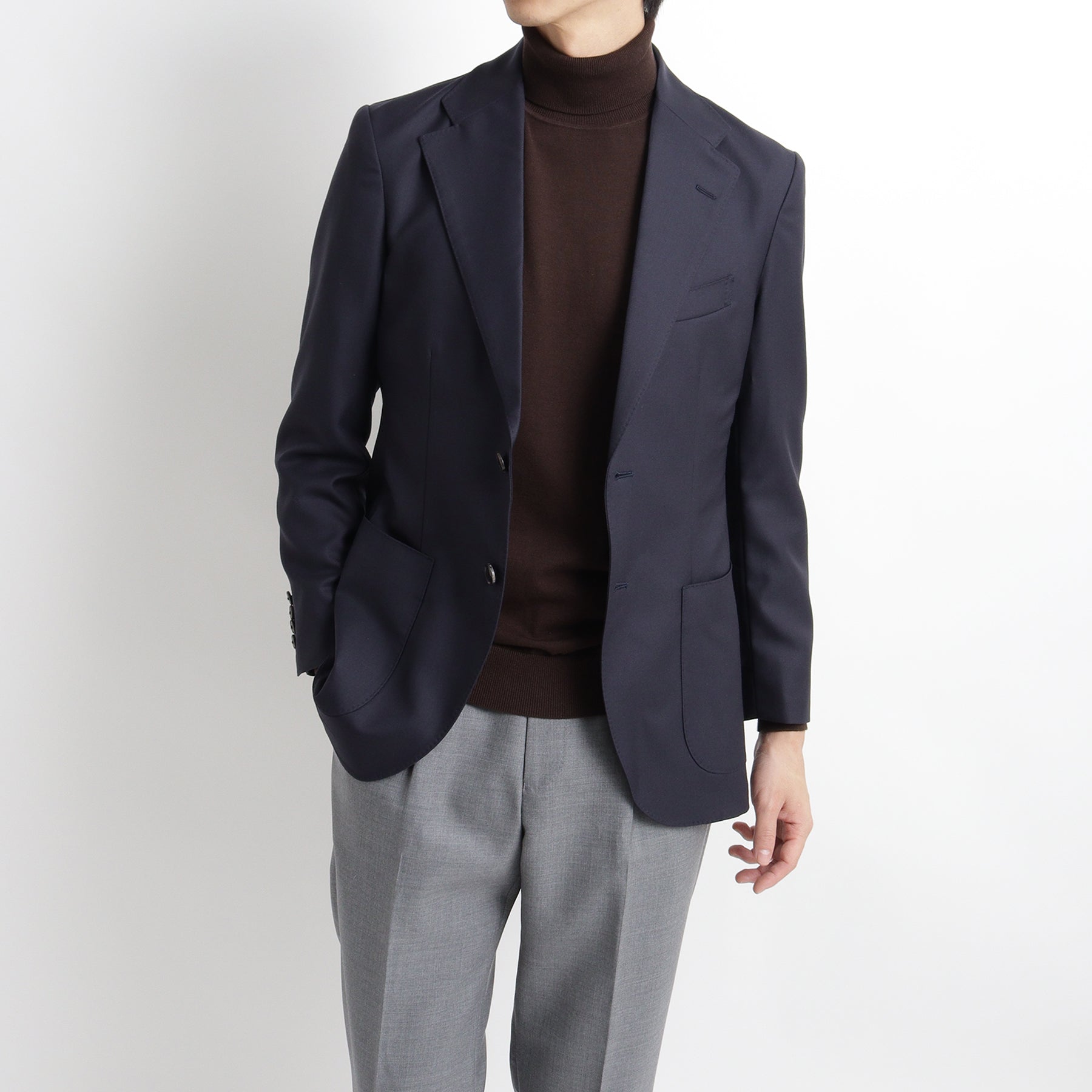 TECHWOOL®(テックウール) ツイルテーラードジャケット ネイビー