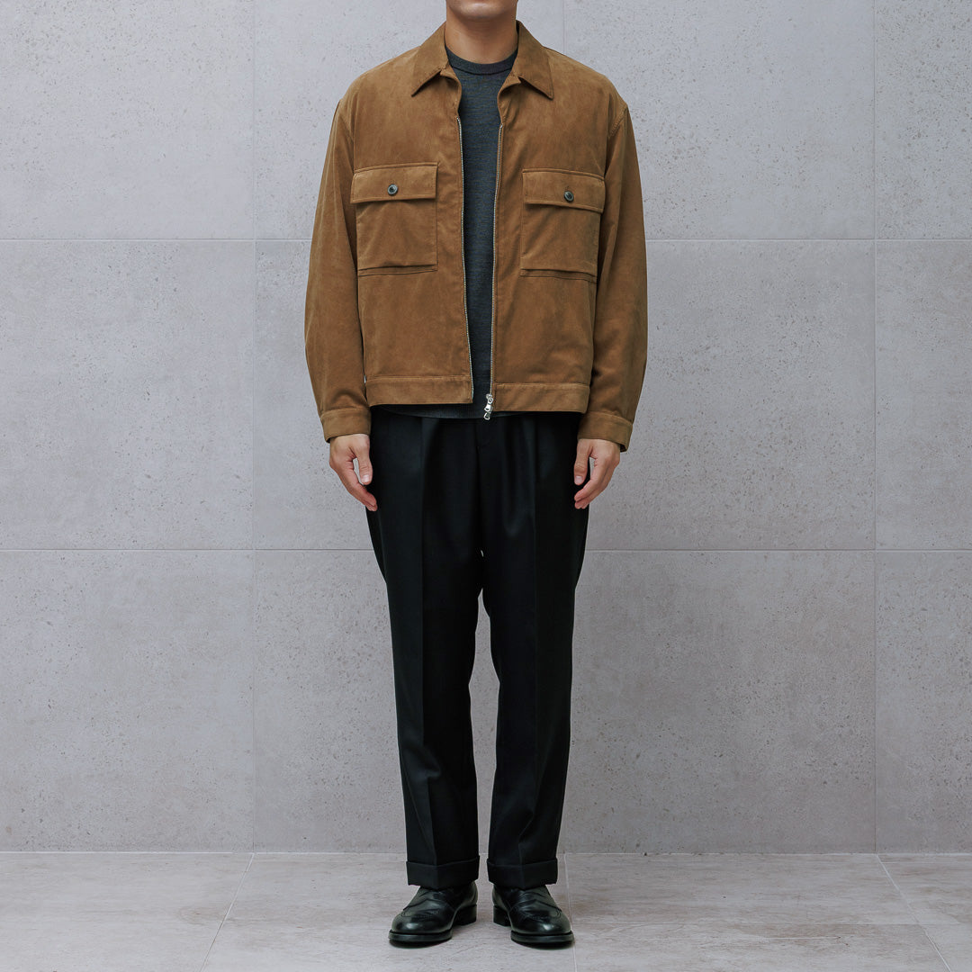 Ultrasuede® トラッカージャケット キャメル | ＋CLOTHET ONLINE