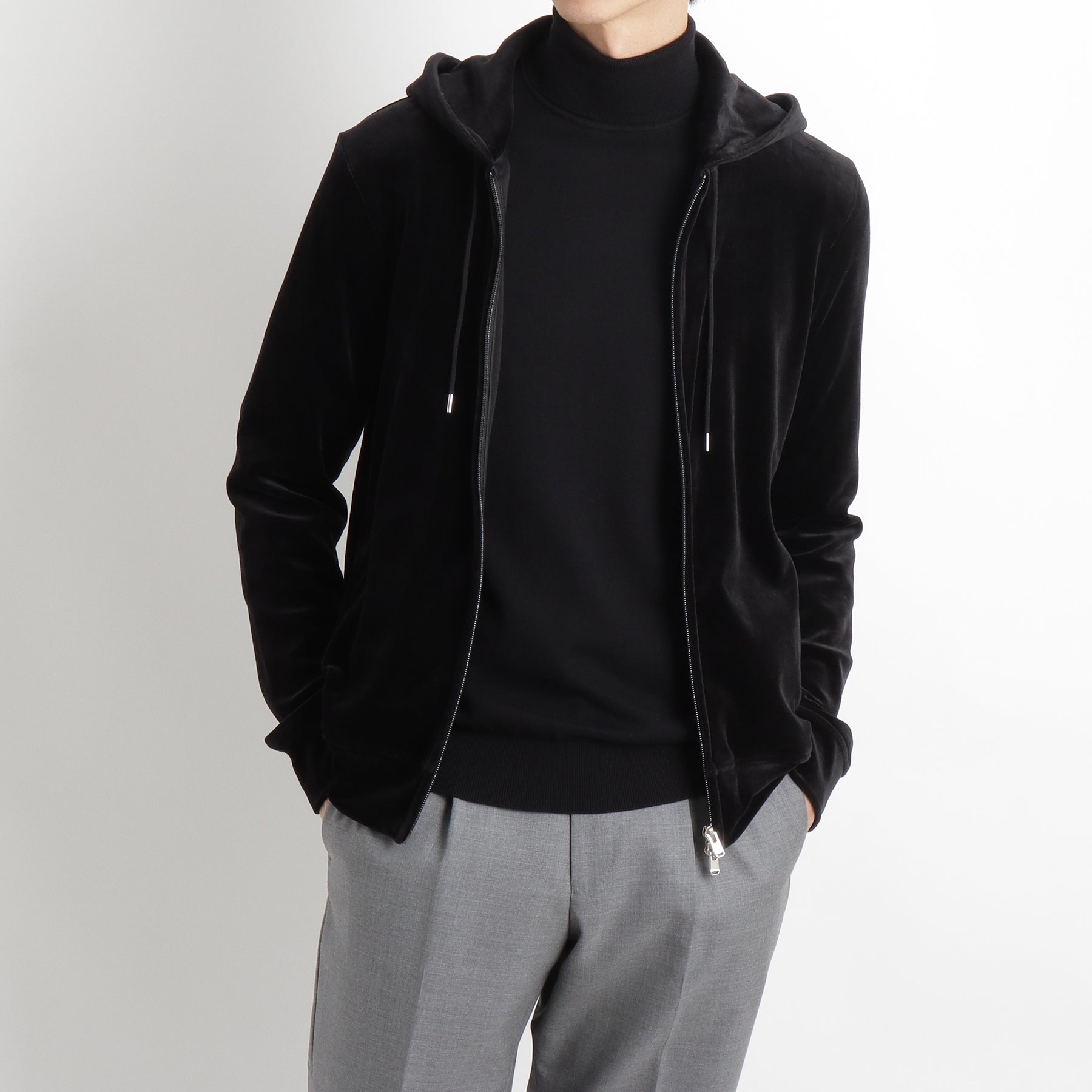 その他ブランド / +CLOTHET/スピンプラチナムベロアパーカー/ヒモダメージ有/3/コットン/BLK/CLM-70021 スビンプラチナムベロアフーディ – ＋CLOTHET ONLINE