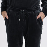 Velour Sweatpants Color: Navy