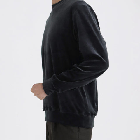 Velour Sweatshirt Color: Navy