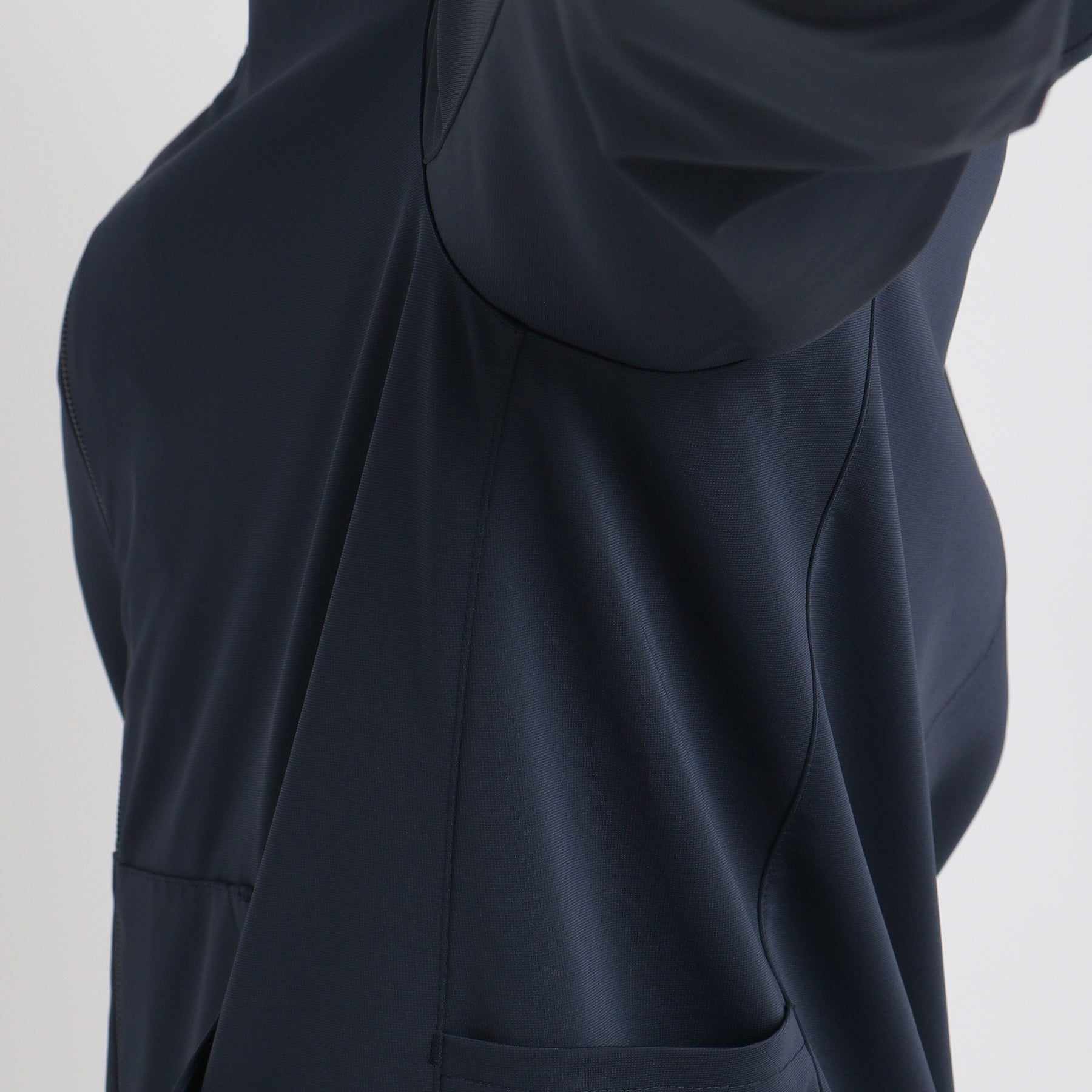 マットツイスト ジップアップフーディ― ネイビー | ＋CLOTHET ONLINE