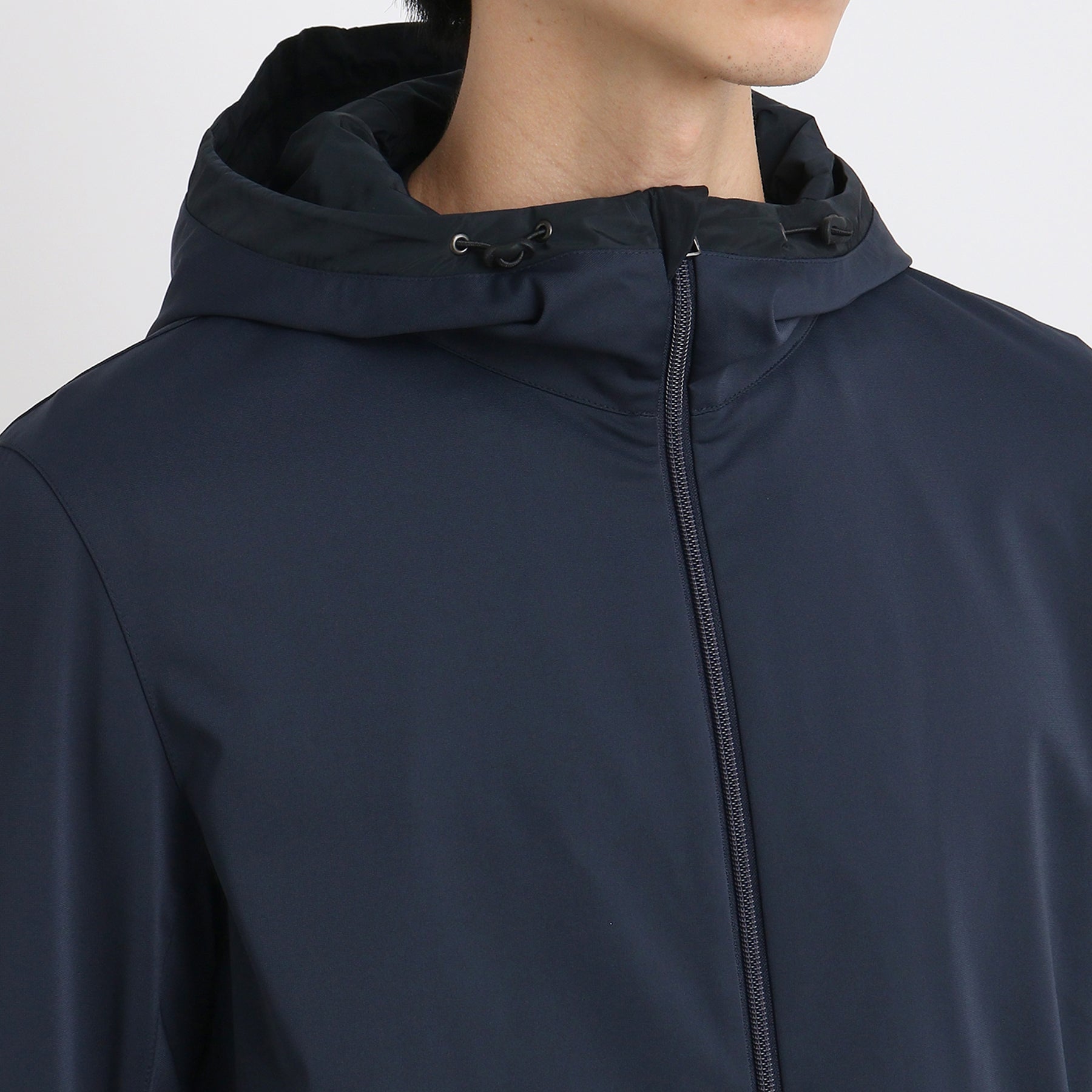 マットツイスト ジップアップフーディ― ネイビー | ＋CLOTHET ONLINE