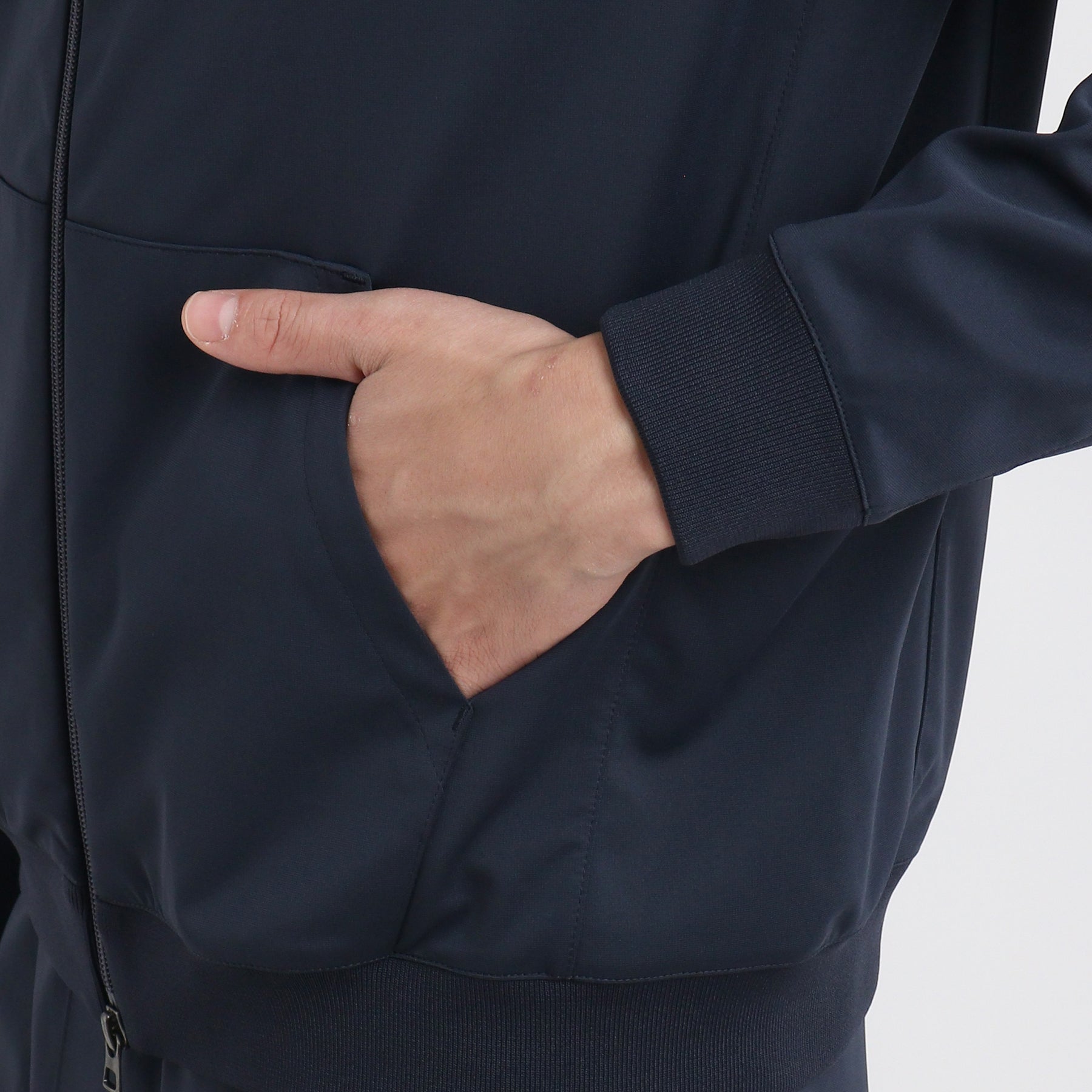 マットツイスト ジップアップフーディ― ネイビー | ＋CLOTHET ONLINE