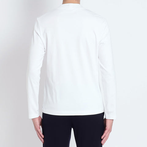 Tailored Mock Neck Long Sleeve T-shirt